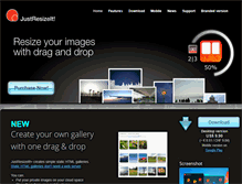 Tablet Screenshot of justresizeit.com